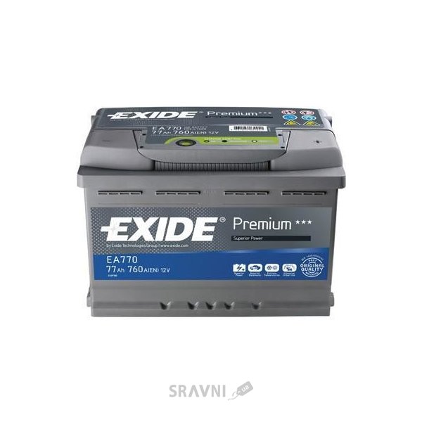 Акумуляторні батареї Автомобильный аккумулятор Exide EA770