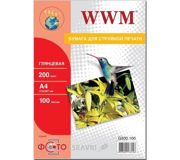 Фотопапір для принтерів Фотобумага WWM G200.100